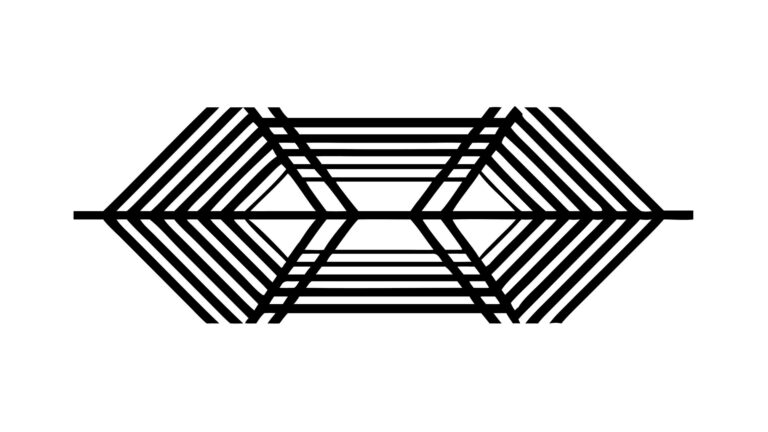 Abstract Interlocked Hexagonal Prism Pattern Vector, vector design Generative AI