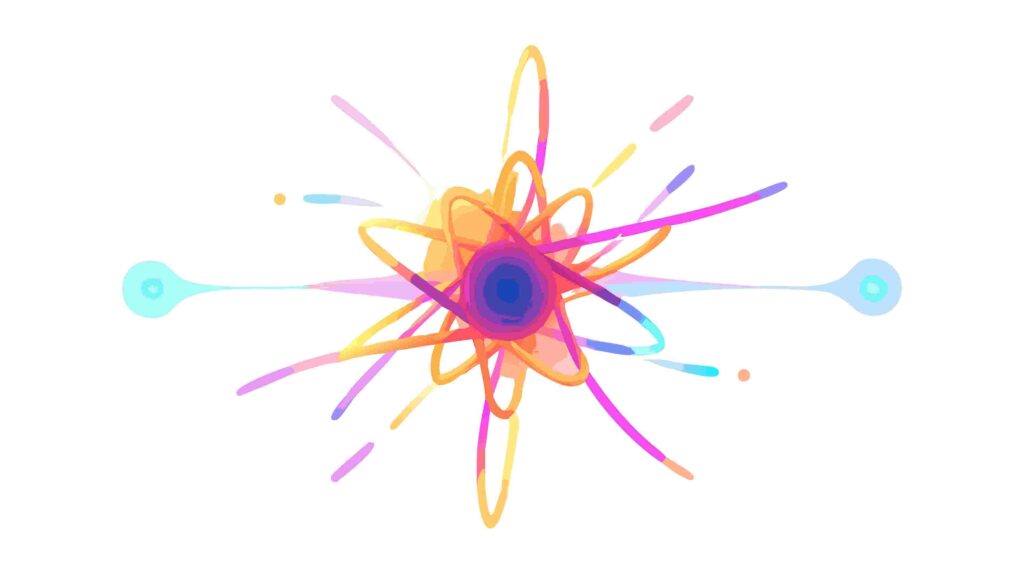 Abstract Energy Burst with Radiating Waves Vector, vector design Generative AI