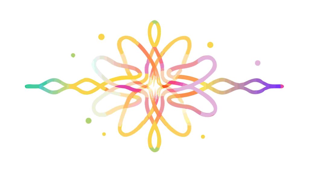 Abstract Floral Energy Burst Vector Illustration, vector design Generative AI