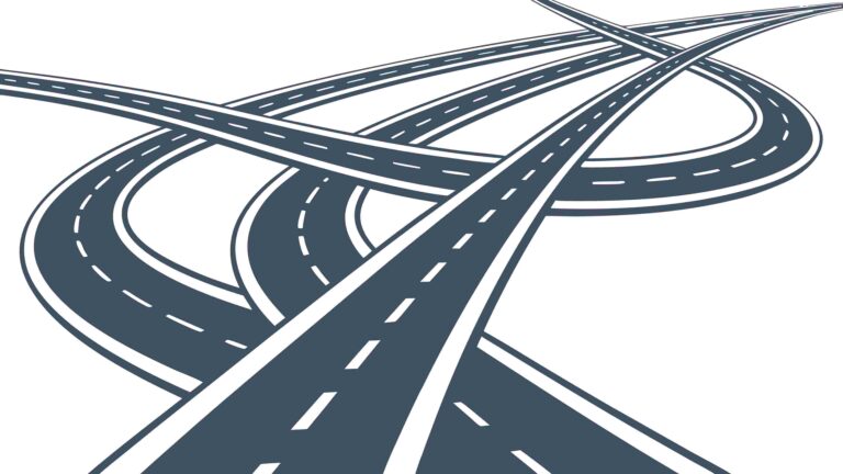 Dynamic Highway Overpass Road Network Vector, vector design Generative AI