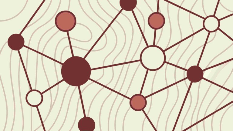 Abstract Organic Network Grid Pattern Vector, vector design Generative AI