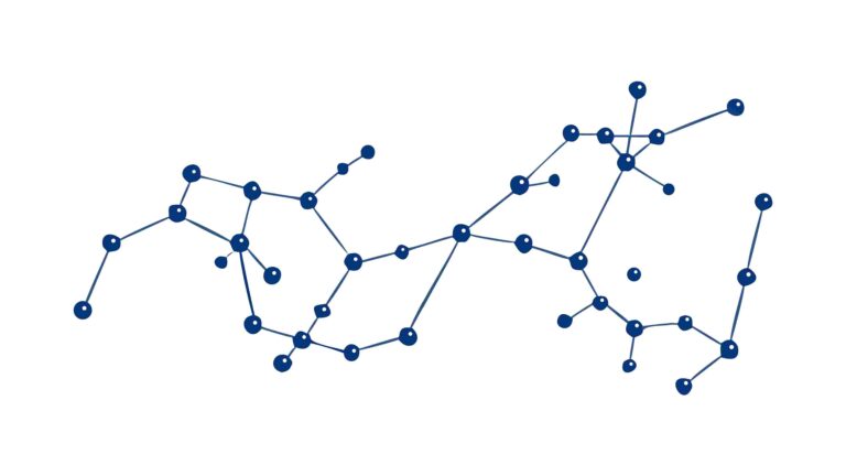 Abstract Star Constellation Network Pattern Vector, vector design Generative AI