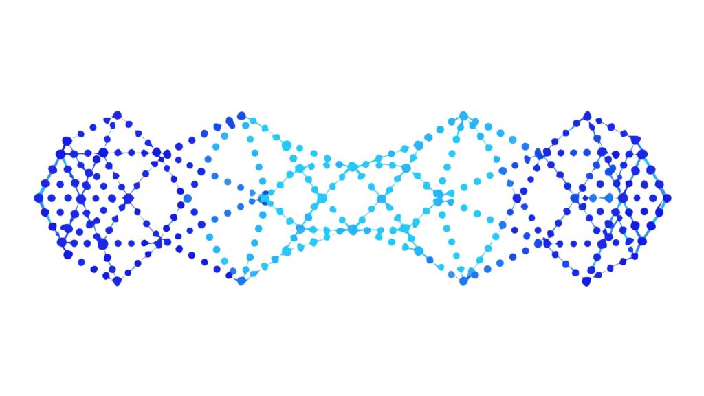 Abstract DNA Helix Molecular Structure Vector, vector design Generative AI