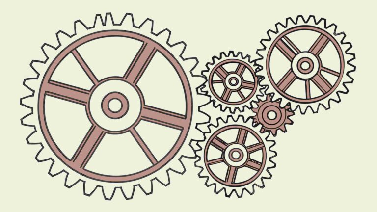 Antique Industrial Gear Wheels Vector Cluster, vector design Generative AI