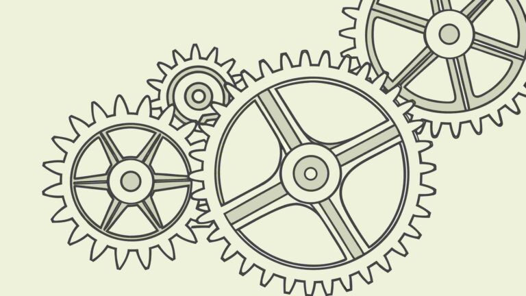 Vintage Cogwheel Mechanism Industrial Vector, vector design Generative AI