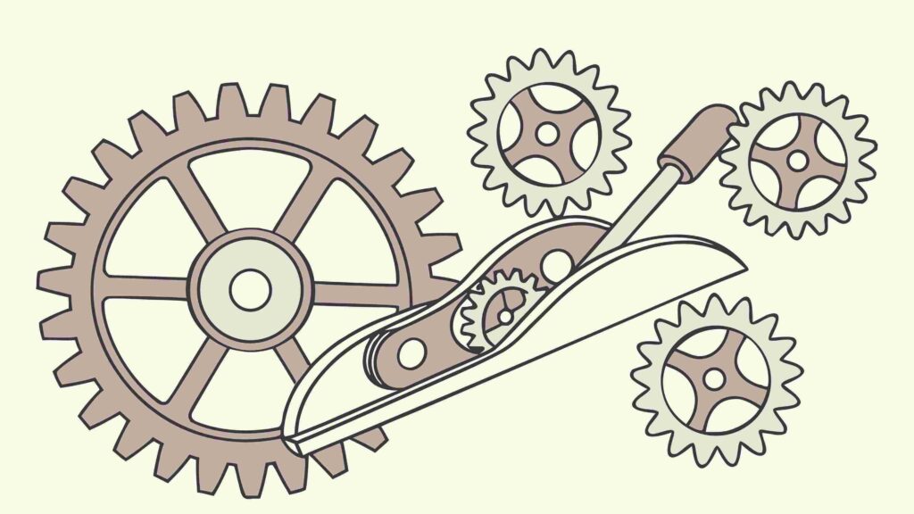 Intricate Steampunk Gears and Mechanism Illustration, vector design Generative AI