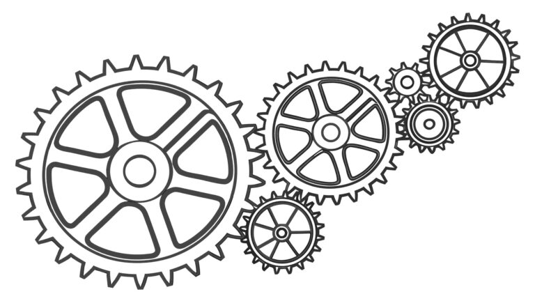 Prominent Single Industrial Gear Wheel Graphic, vector design Generative AI
