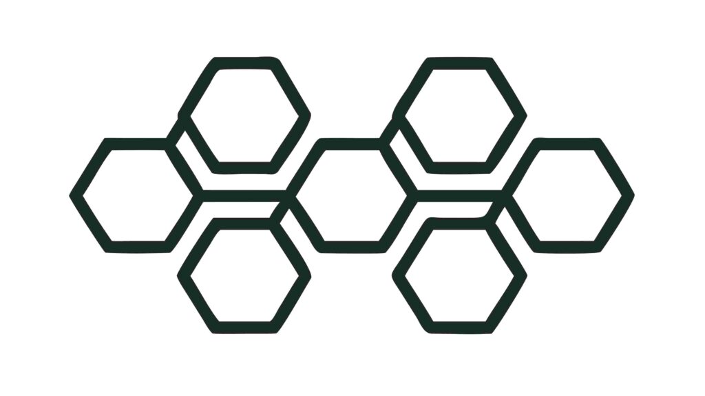Connected Hexagon Shapes Abstract Geometric Pattern, vector design Generative AI