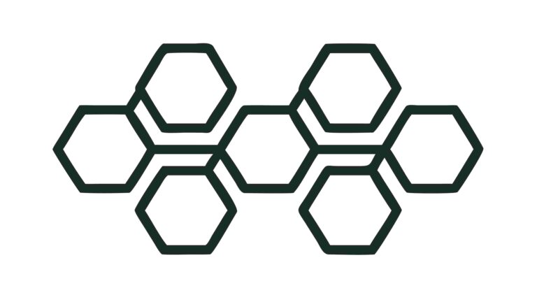 Connected Hexagon Shapes Abstract Geometric Pattern, vector design Generative AI