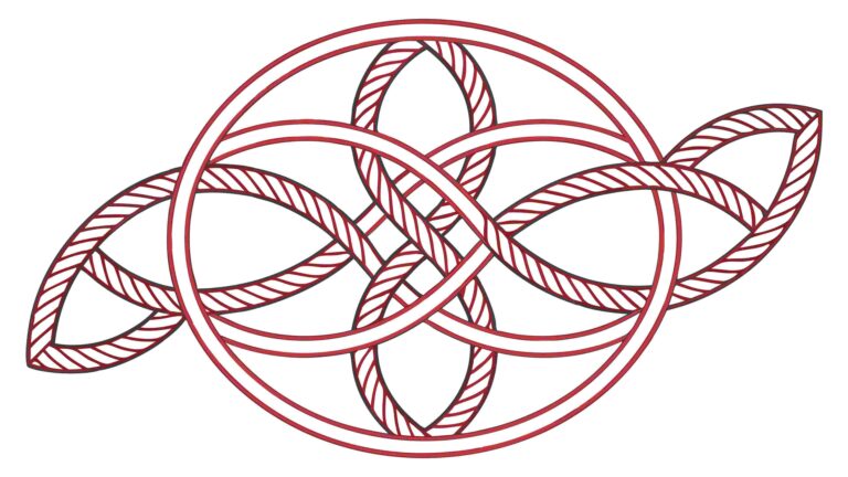 Intricate Celtic Knot Weave Pattern Graphic, vector design Generative AI