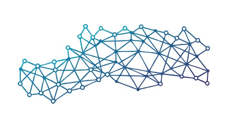 Abstract Geometric Network Grid Structure Vector, vector design Generative AI