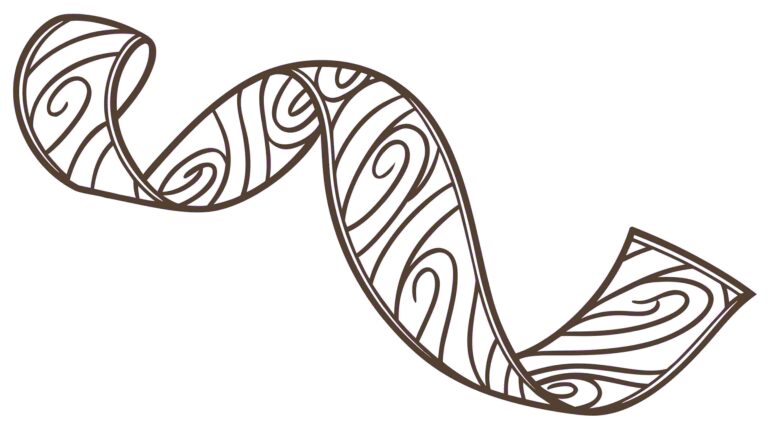 Ornate Abstract Decorative Scroll Design Element, vector design Generative AI