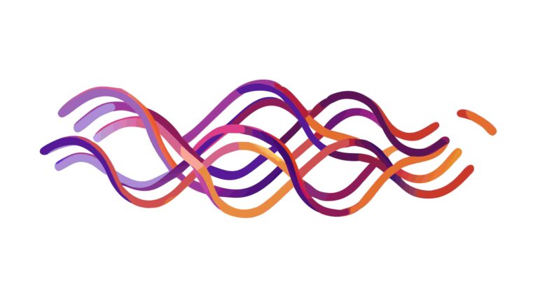 Dynamic Multi-Color Wavy Abstract Ribbons Design, vector design Generative AI