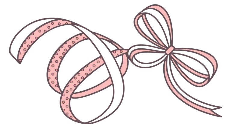 Ornate Ribbon Bow with Intricate Tribal Pattern, vector design Generative AI