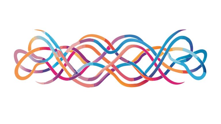 Intricate Geometric Woven Pattern Design, vector design Generative AI