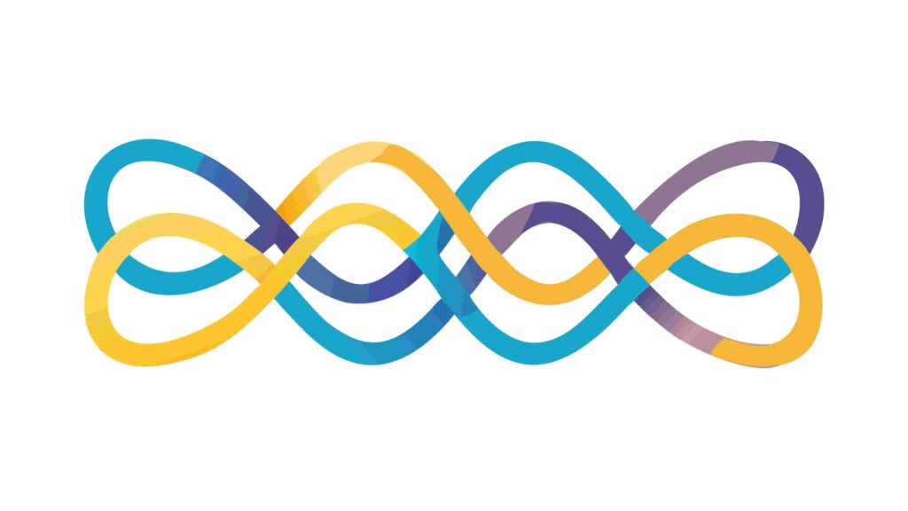 Multi-Color Abstract Wavy Lines Pattern Design, vector design Generative AI