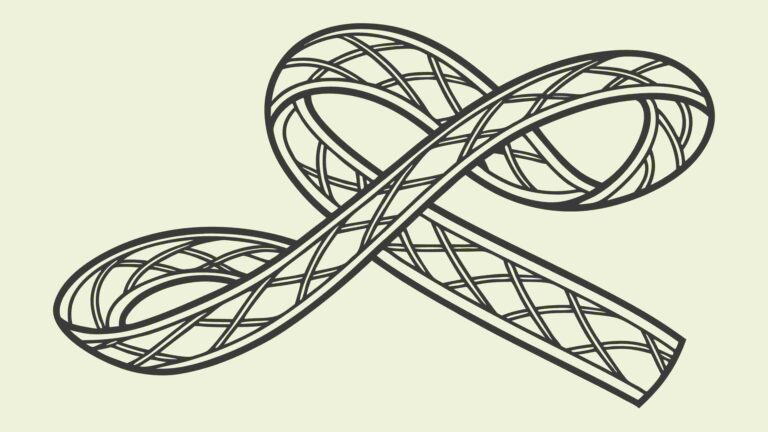 Abstract Flowing Ribbon Loop Textured Pattern, vector design Generative AI