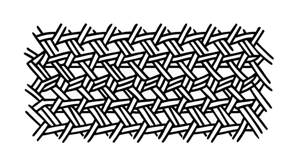 Seamless Geometric Interwoven Pattern Design, vector design Generative AI