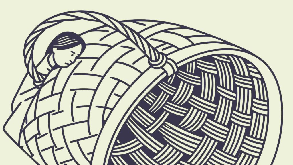 Abstract Intricate Woven Container Design, vector design Generative AI