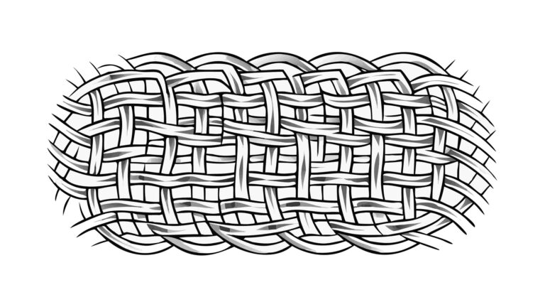 Rectangular Seamless Woven Pattern Texture, vector design Generative AI