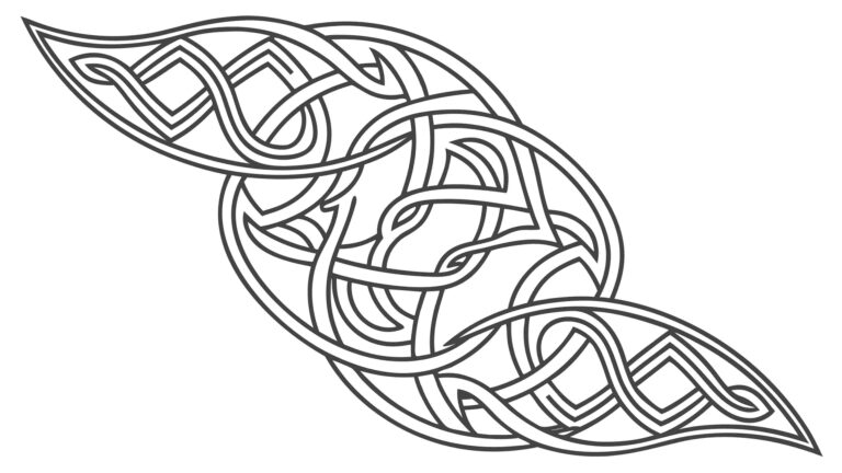 Elegant Decorative Celtic Knot Interlace Design, vector design Generative AI