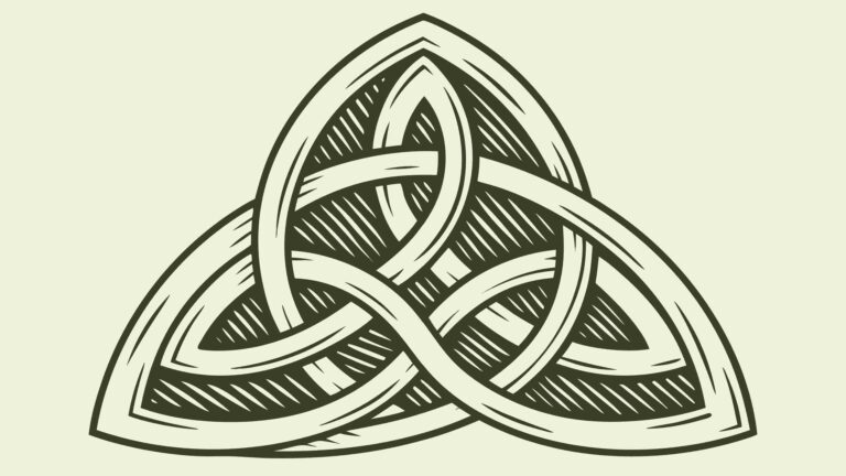 Traditional Celtic Trinity Knot Symbol Design, vector design Generative AI
