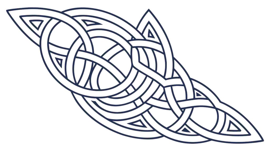 Decorative Celtic Knotwork Border Design, vector design Generative AI