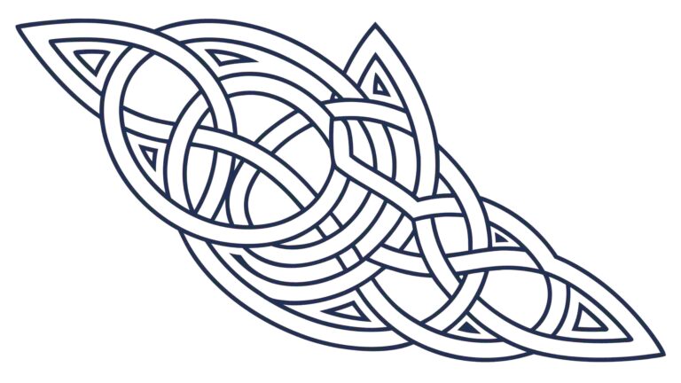 Decorative Celtic Knotwork Border Design, vector design Generative AI