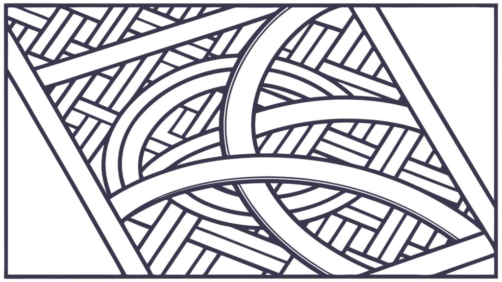 Geometric Lattice Pattern, Abstract Modern Design, vector design Generative AI