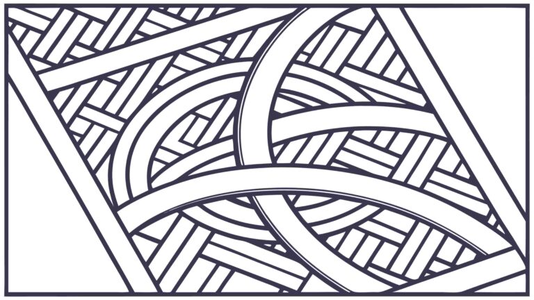 Geometric Lattice Pattern, Abstract Modern Design, vector design Generative AI