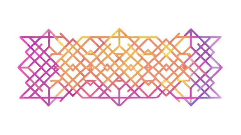Vibrant Abstract Geometric Intersection Pattern, Dynamic Modern Art, vector design Generative AI