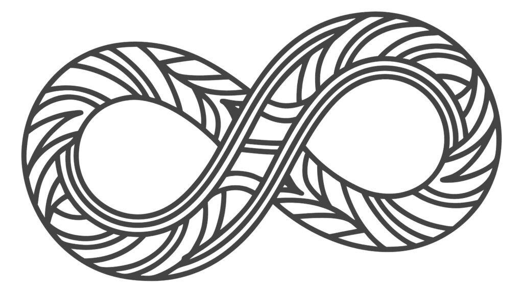 Simple Decorative Infinity Symbol, Timeless Elegant Vector Design, vector design Generative AI