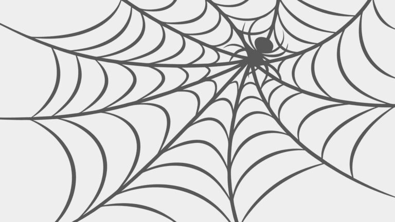 Classic Spiderweb Illustration, Intricate Halloween Vector Design, vector design Generative AI