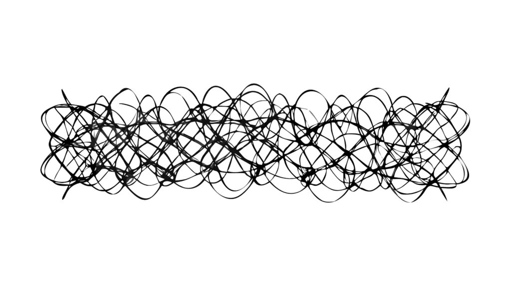 Abstract Intersecting Oval Shapes Pattern, Organic Modern Vector Art, vector design Generative AI