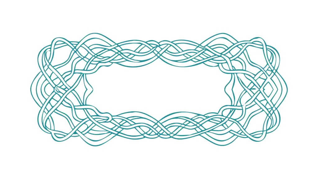 Abstract Wavy Line Frame, Dynamic Modern Border Design, vector design Generative AI