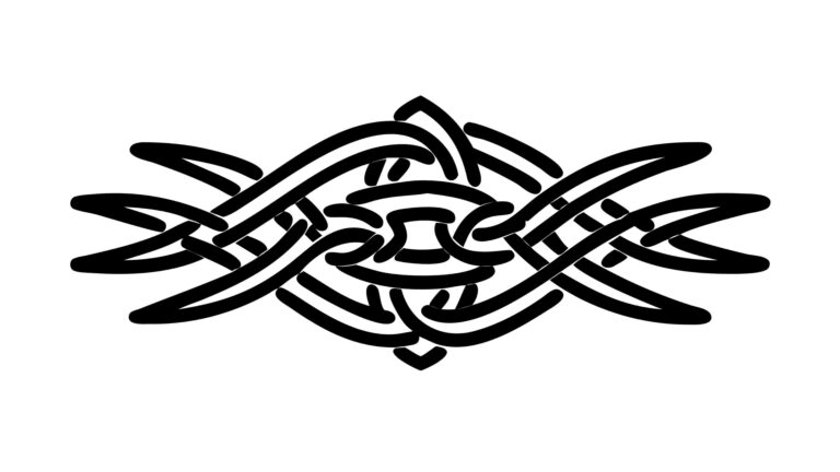 Stylized Celtic Knot Border, Intricate Traditional Vector Pattern, vector design Generative AI