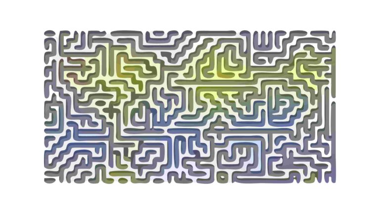 Rectangular Maze Puzzle, Challenging Mind Game Vector Art, vector design Generative AI