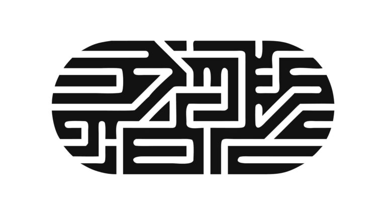 Complex Rectangular Maze, Intricate Puzzle Vector Design, vector design Generative AI