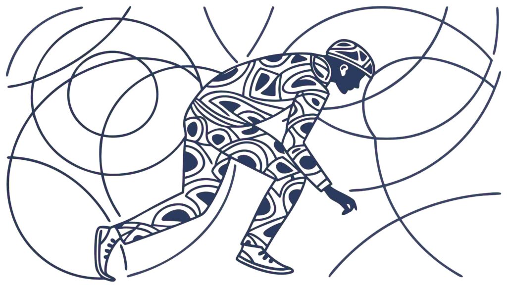 Abstract Figure with Circuit Pattern, Cybernetic Human Vector Art, vector design Generative AI
