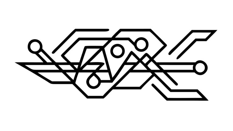 Abstract Geometric Circuit Pattern, Modern Connectivity Vector Design, vector design Generative AI