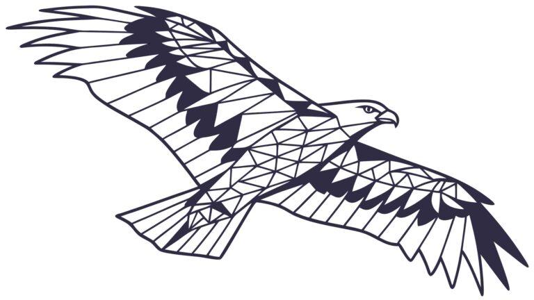 Majestic Eagle in Flight, Powerful Wildlife Vector Illustration, vector design Generative AI