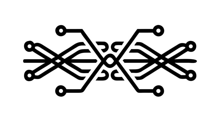 Interlocking Circuit Board Pattern, Advanced Connectivity Vector Design, vector design Generative AI