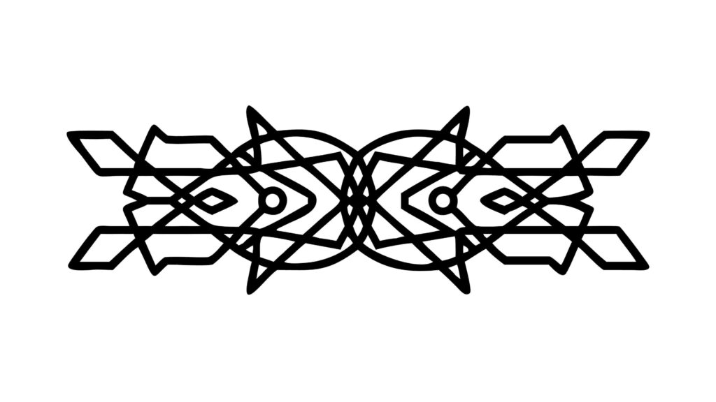 Intricate Abstract Geometric Border, Complex Decorative Vector Ornament, vector design Generative AI