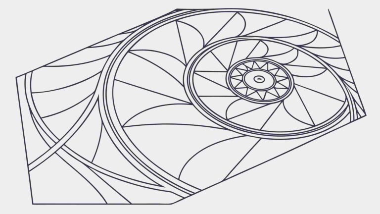 Abstract Geometric Spiral Pattern, Dynamic Hypnotic Vector Art, vector design Generative AI