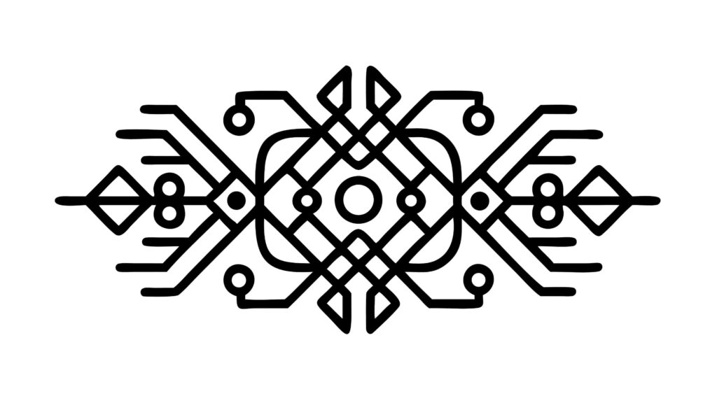 Abstract Geometric Circuit Border, Modern Tech Pattern Vector, vector design Generative AI