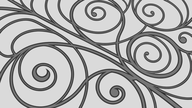 Elegant Abstract Floral Swirls, Organic Decorative Vector Pattern, vector design Generative AI