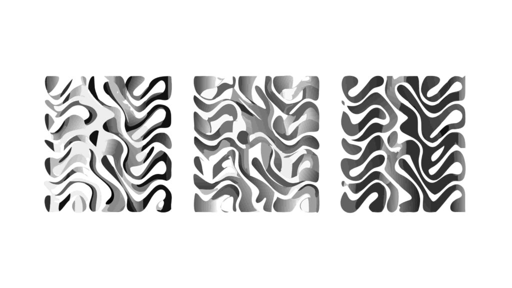 Abstract Textured Stripe Patterns, Modern Grungy Vector Elements, vector design Generative AI