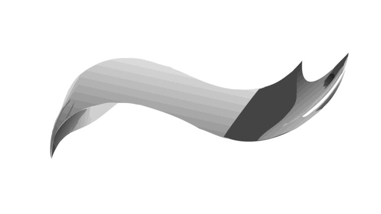 Graceful Flowing Ribbon Banner Element, vector design Generative AI