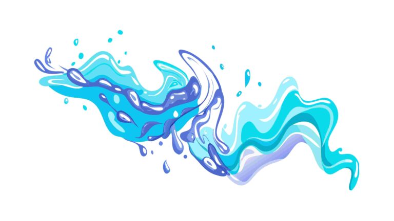 Dynamic Blue Purple Liquid Splash, Fluid Abstract Art, vector design Generative AI