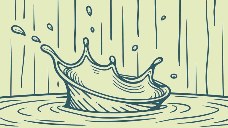 Elegant Water Drop Splash Crown Effect, vector design Generative AI